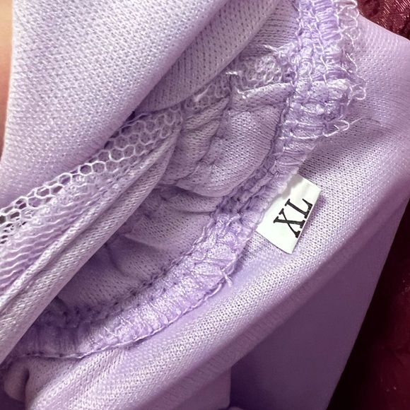 Lilac tiered maternity dress XL - Picture 3 of 5